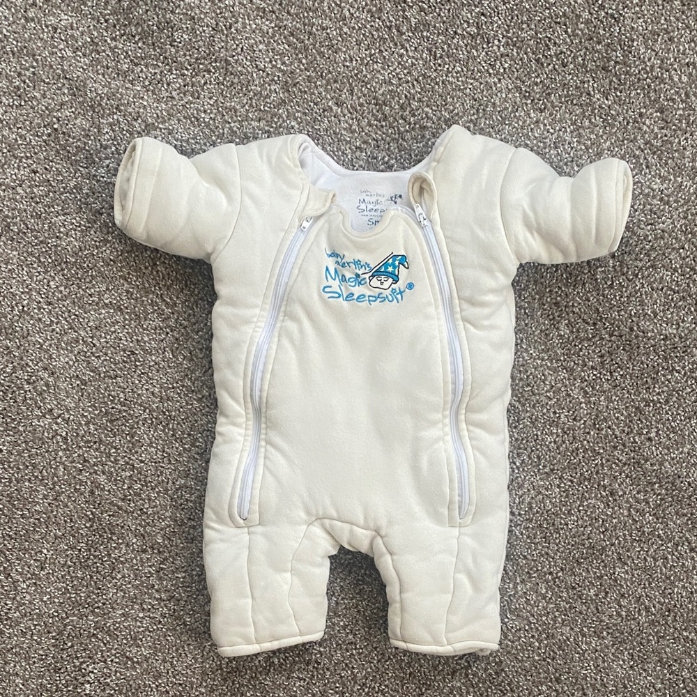 Baby Merlin’s Magic Sleep Suit - Cream